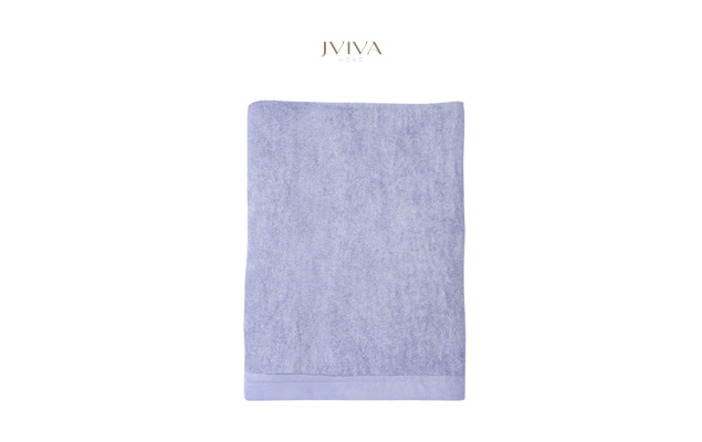 ผ้าเช็ดตัวใยไผ่ 100% ขนาด 27x54 นิ้ว Size M สีม่วง Purple Lavender